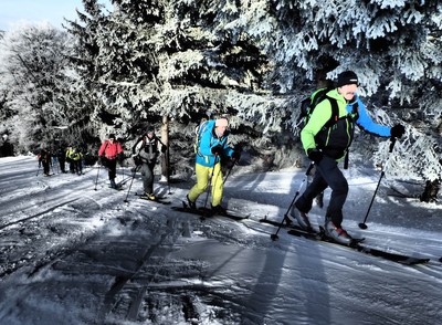 Die ersten skitouren Schritte